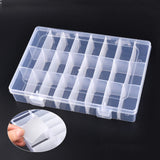 Plastic Jewelry Box Adjustable Craft Organizer Storage