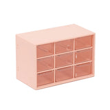 9-Slot Plastic Jewelry Storage Box Dustproof Case