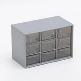 9-Slot Plastic Jewelry Storage Box Dustproof Case