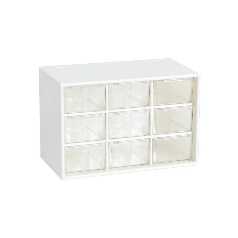 9-Slot Plastic Jewelry Storage Box Dustproof Case