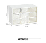 9-Slot Plastic Jewelry Storage Box Dustproof Case