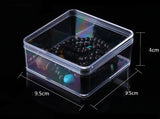 Plastic Jewelry Storage Box Necklace Beads Cases Display with Removable Cover