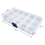 Clear Bead Organizer Box, 2 Pack Jewelry Tackle Earring Craft Beads