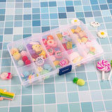 Clear Bead Organizer Box, 2 Pack Jewelry Tackle Earring Craft Beads