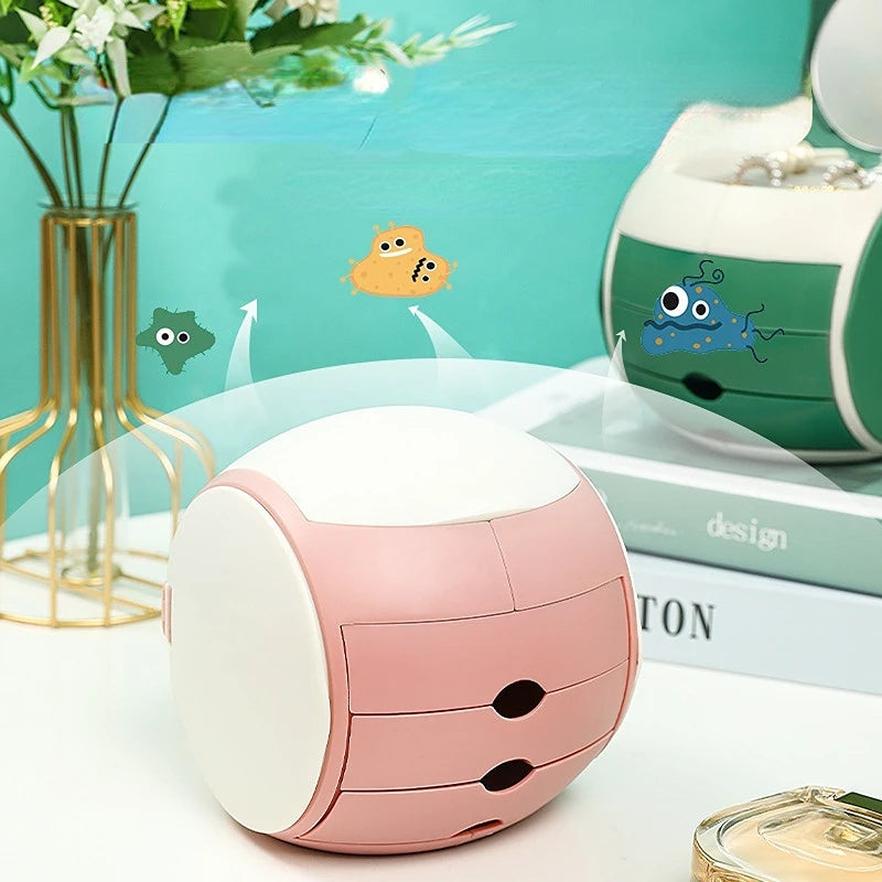 Plastic Revolving Jewelry Storage Box for All Jewelry