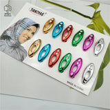 Enamel Pin Hijab Brooch for Women Islamic Scarf Accessories