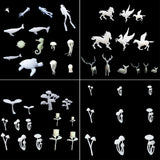 Small Rose Mini Mushrooms 3D Resin Mold Filler