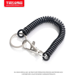 Plastic Spring Rope Keychain Figure Pendant Bag Decoration Ornaments