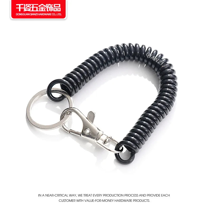 Plastic Spring Rope Keychain Figure Pendant Bag Decoration Ornaments