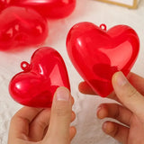 Red Heart-shaped Gift Storage Boxes for Jewelry DIY Hanging Ornament