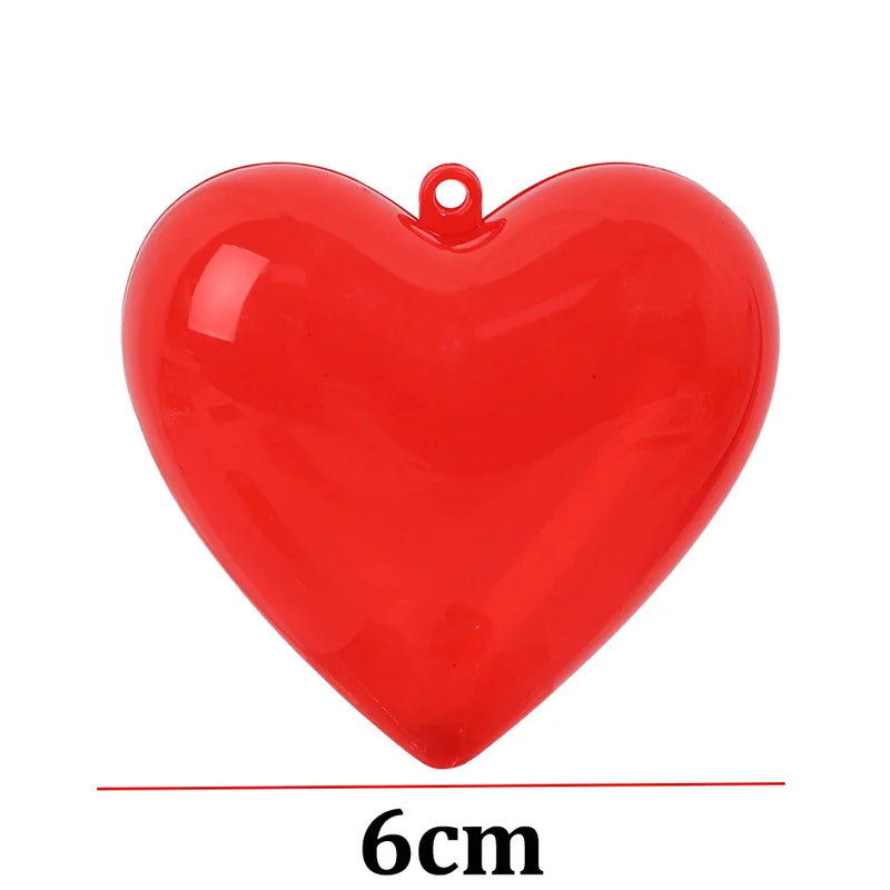 Red Heart-shaped Gift Storage Boxes for Jewelry DIY Hanging Ornament