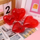 Red Heart-shaped Gift Storage Boxes for Jewelry DIY Hanging Ornament