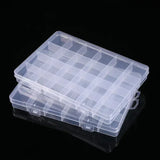 Adjustable Plastic Jewelry Box for Beads and Earrings