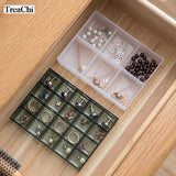 Transparent Jewelry Box - Lattice Earrings Organizer