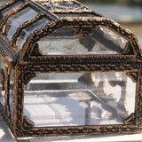 Plastic Pirate Treasure Box Gem Jewelry Storage Organizer Chest