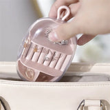 Transparent Ring Box Earring Storage Travel Jewelry Bag