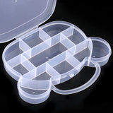 Plastic Flower Storage Jewelry Box Compartment Adjustable Container