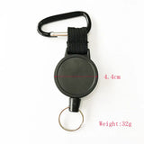 Nylon Rope Keychain with Telescopic Ring and Buckle
