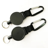 Nylon Rope Keychain with Telescopic Ring and Buckle