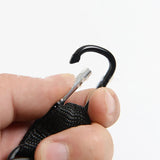Nylon Rope Keychain with Telescopic Ring and Buckle