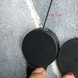 Nylon Rope Keychain with Telescopic Ring and Buckle