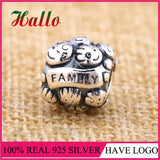 925 Sterling Silver Christmas Love & Family Charm Bead