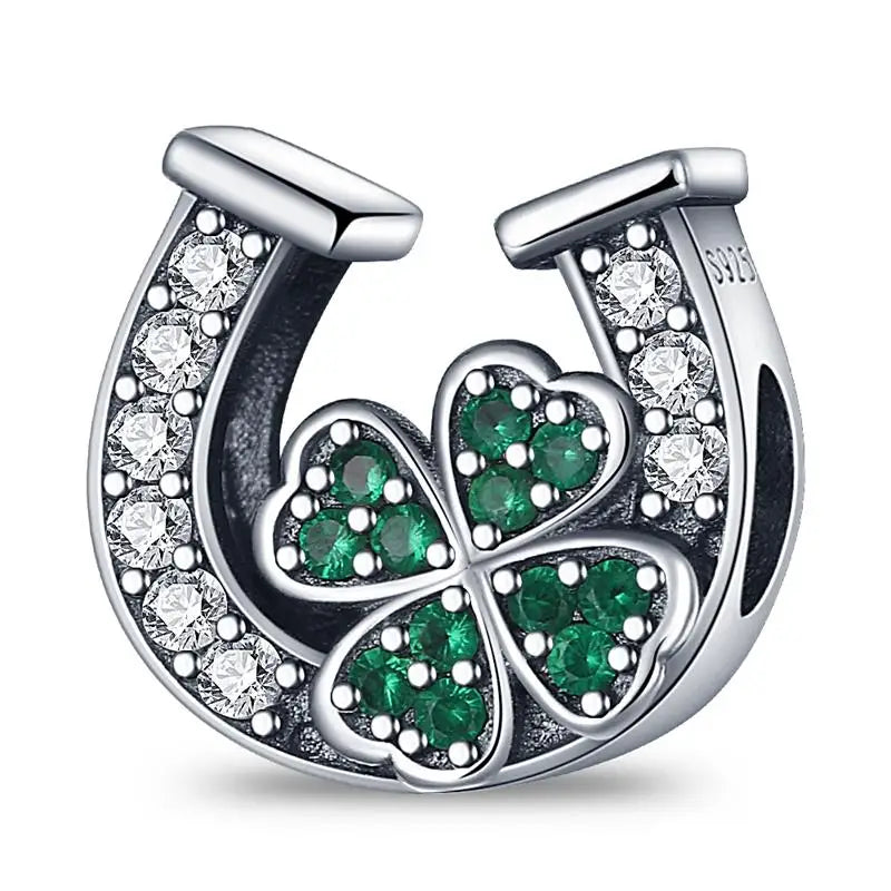 925 Silver Flower Butterfly Charms Gulf Beads Fit 3mm Bracelet For Women