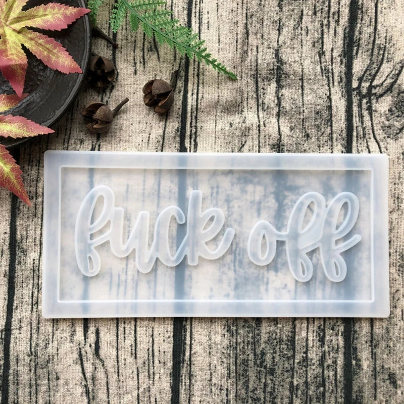 Crystal Epoxy Resin Mold for Plate Hanging Tag Doorplate