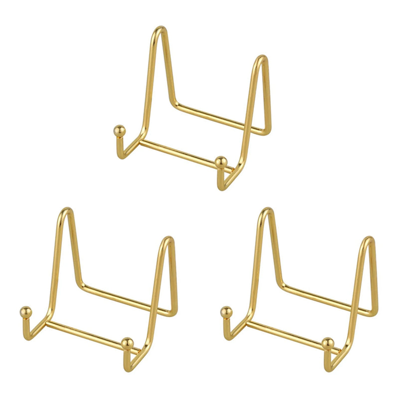 Iron Easel Plate Holder Metal Stand for Photo Decor Plate Bowl
