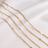 14K True Filled 1.5MM Link Necklace Chains DIY Jewelry Making
