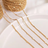 14K True Filled 1.5MM Link Necklace Chains DIY Jewelry Making