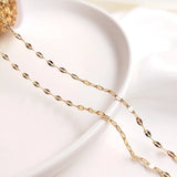 14K Gold Filled 2.2MM Rhombus Chain for DIY Jewelry Making