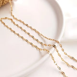 14K Gold Filled 2.2MM Rhombus Chain for DIY Jewelry Making