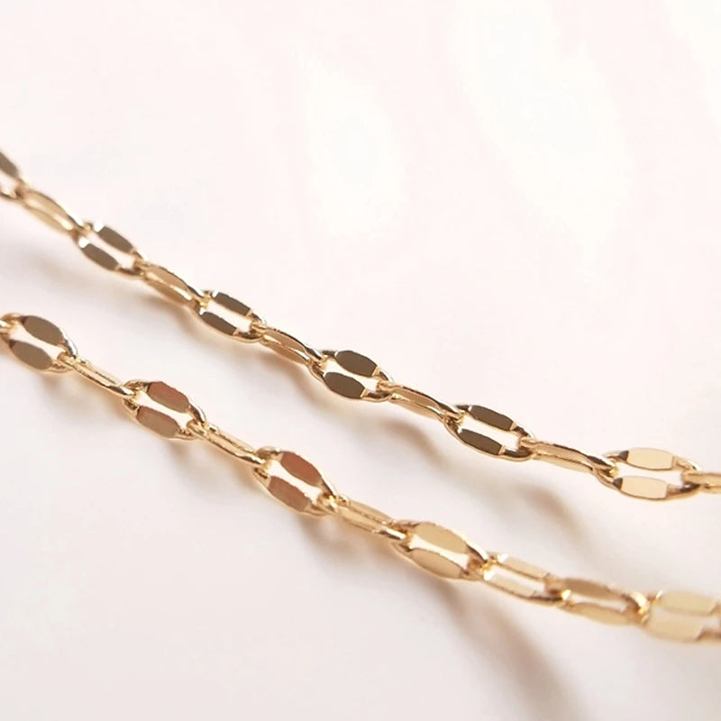 14K Gold Filled 2.2MM Rhombus Chain for DIY Jewelry Making