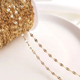 14K Gold Filled 2.2MM Rhombus Chain for DIY Jewelry Making