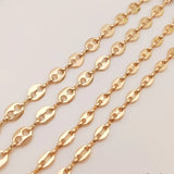 14K Gold Filled Retention Necklace Chains 5-7MM O Style DIY Jewelry Making