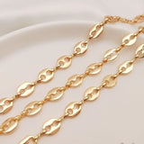 14K Gold Filled Retention Necklace Chains 5-7MM O Style DIY Jewelry Making