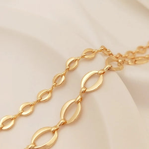 14K Gold Filled Necklace Chains 5-8MM O Style DIY Jewelry Making
