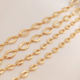 14K Gold Filled Necklace Chains 5-8MM O Style DIY Jewelry Making