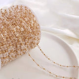 14K Gold Filled Crystal Beads Necklace Chain DIY Jewelry