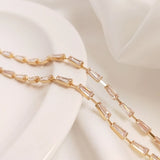 14K True Filled Zircon Beads Necklace Chains Jewelry DIY