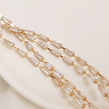14K True Filled Zircon Beads Necklace Chains Jewelry DIY