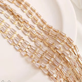 14K True Filled Zircon Beads Necklace Chains Jewelry DIY