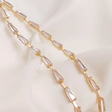 14K True Filled Zircon Beads Necklace Chains Jewelry DIY