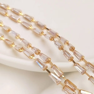 14K True Filled Zircon Beads Necklace Chains Jewelry DIY