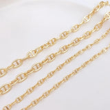 14K True Filled Retention Two Hole Style Necklace Chains DIY Jewelry Making