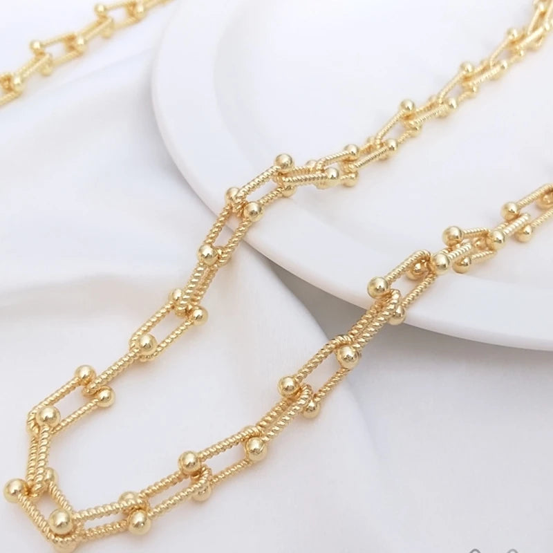 14K True Filled U Style Necklace Chains DIY Jewelry Making