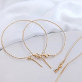 14K Gold Plated Adjustable Bracelet Chains DIY Jewelry Findings