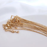 14K Gold Plated Adjustable Bracelet Chains DIY Jewelry Findings
