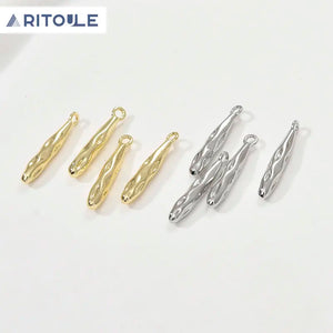 14k Long Water Drop Pendant DIY Necklace Earrings Material